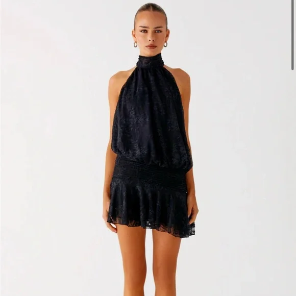 Peppermayo Exclusive - Willow Lace Mini Dress - Black Lace (NWT) - Picture 2 of 3